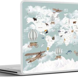 Laptop sticker – inch – Wereldkaart – Kind – Vliegtuig – Laptopstickers – Laptop skin – Cover Laptop sticker – inch – Wereldkaart – Kind – Vliegtuig – Laptopstickers – Laptop skin – Cover