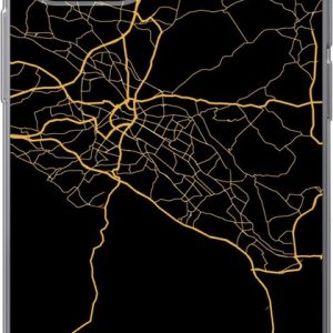 Geschikt voor iPhone 12 hoesje – Dresden – Kaart – Goud – Siliconen Telefoonhoesje Geschikt voor iPhone 12 hoesje – Dresden – Kaart – Goud – Siliconen Telefoonhoesje