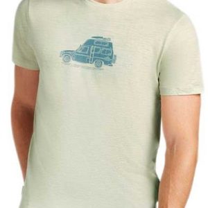 Icebreaker Merino 150 Tech Lite Cosy Camper T-shirt Met Korte Mouwen Beige XL Man Icebreaker Merino 150 Tech Lite Cosy Camper T-shirt Met Korte Mouwen Beige XL Man