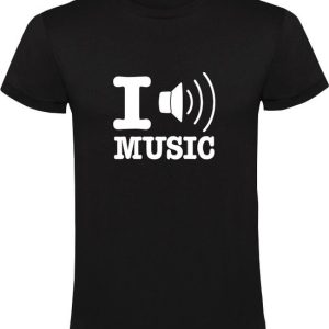 I love music Heren T-shirt – ik hou van muziek – zanger – muziek – dj – speaker – geluid – volume I love music Heren T-shirt – ik hou van muziek – zanger – muziek – dj – speaker – geluid – volume