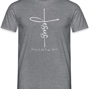 Jezus Christus Weg Waarheid Leven John 14:6 T-Shirt Heren