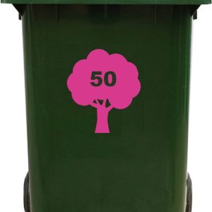 Kliko Sticker / Vuilnisbak Sticker – Boom – Nummer 50 – 16,5×18,5 Kliko Sticker / Vuilnisbak Sticker – Boom – Nummer 50 – 16,5×18,5