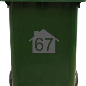 Kliko Sticker / Vuilnisbak Sticker – Nummer 67 – 22 17,5 Kliko Sticker / Vuilnisbak Sticker – Nummer 67 – 22 17,5