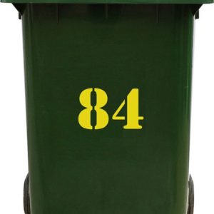 Kliko Sticker / Vuilnisbak Sticker – Nummer 84 – 15,7 25 Kliko Sticker / Vuilnisbak Sticker – Nummer 84 – 15,7 25
