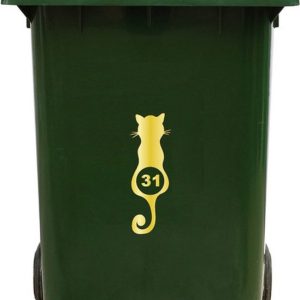Kliko Sticker / Vuilnisbak Sticker – Kat – Nummer 31 – 23×8 Kliko Sticker / Vuilnisbak Sticker – Kat – Nummer 31 – 23×8