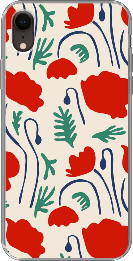 Hoesje - Bloemen - Roos - Patronen - Siliconen