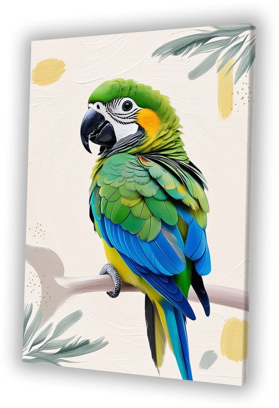 Schattige - muurdecoratie - Muurdecoratie canvas dieren - schilderijen - canvas