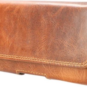 (Rund) Leer Broekriem Hoesje – 149 75 18 – Universeel Broekriem Telefoonhoesje