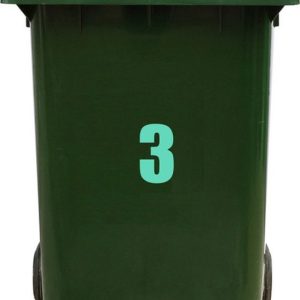Kliko Sticker / Vuilnisbak Sticker – Nummer 3 – 13,5 24