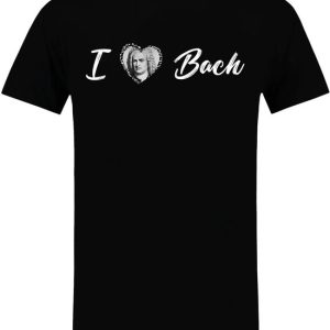 I Love Bach Heren T-shirt – muziek – componist – klassiek – shirt I Love Bach Heren T-shirt – muziek – componist – klassiek – shirt