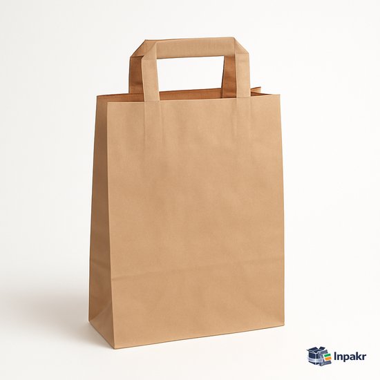 Inpakr Papieren Draagtassen – 250 stuks – 320x140x420 mm – Bruin Papieren Tasjes – 32.0×14.0x42.0 cm – 80gr/m2 Kraftpapier – Papieren Zakjes Webshop Inpakr Papieren Draagtassen – 250 stuks – 320x140x420 mm – Bruin Papieren Tasjes – 32.0×14.0x42.0 cm – 80gr/m2 Kraftpapier – Papieren Zakjes Webshop