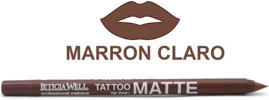 Leticia Well – Matte Tattoo Lippotlood / Lipliner – Bruin / Brown Sugar – Nummer 11657 – 1 stuks Leticia Well – Matte Tattoo Lippotlood / Lipliner – Bruin / Brown Sugar – Nummer 11657 – 1 stuks