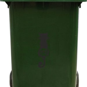 Kliko Sticker / Vuilnisbak Sticker – Kat – Nummer 63 – 23×8