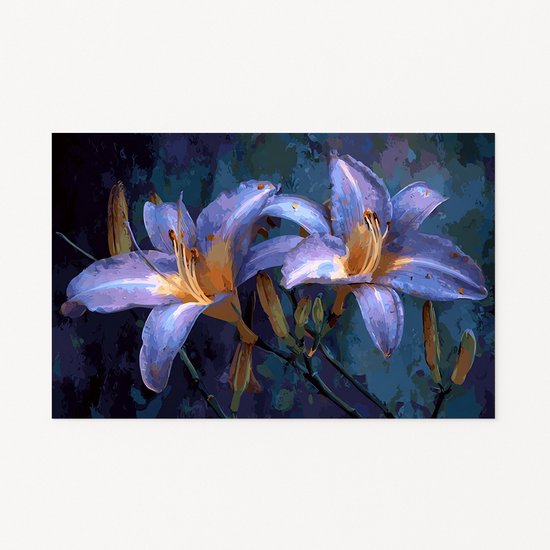 Lelie muurdecoratie – moderne poster – wanddecoratie
