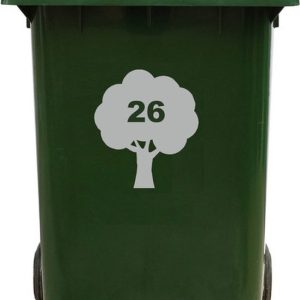 Kliko Sticker / Vuilnisbak Sticker – Boom – Nummer 26 – 16,5×18,5 Kliko Sticker / Vuilnisbak Sticker – Boom – Nummer 26 – 16,5×18,5