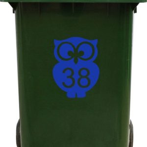 Kliko Sticker / Vuilnisbak Sticker – Nummer 38 – 17 22