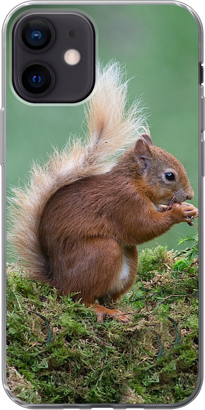 Telefoonhoesje hoesje - Bosdier - Eekhoorn - Mos - Siliconen Telefoonhoesje