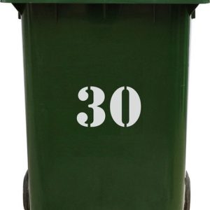 Kliko Sticker / Vuilnisbak Sticker – Nummer 30 – 15,7 25