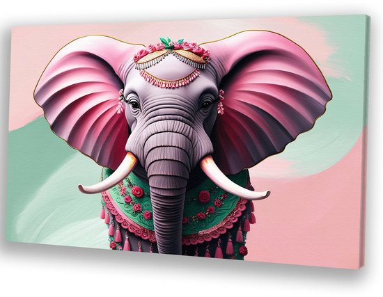 Varken - Varken wanddecoratie - Wanddecoratie - canvas