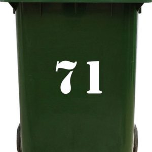 Kliko Sticker / Vuilnisbak Sticker – Nummer 71 – 15,7 25 Kliko Sticker / Vuilnisbak Sticker – Nummer 71 – 15,7 25