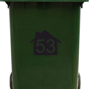 Kliko Sticker / Vuilnisbak Sticker – Nummer 53 – 22 17,5 Kliko Sticker / Vuilnisbak Sticker – Nummer 53 – 22 17,5