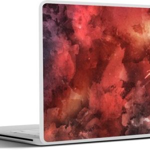 Laptop sticker – inch – Waterverf – Abstract – Rood Laptop sticker – inch – Waterverf – Abstract – Rood