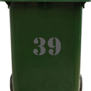 Kliko Sticker / Vuilnisbak Sticker – Nummer 39 – 15,7 25