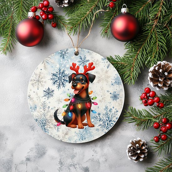 Kerstboom hanger Duitse Pincher – Met Naam – Unieke Kerstdecoratie