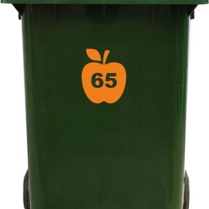 Kliko Sticker / Vuilnisbak Sticker – Appel – Nummer 65 – 16,5×20 Kliko Sticker / Vuilnisbak Sticker – Appel – Nummer 65 – 16,5×20