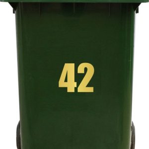 Kliko Sticker / Vuilnisbak Sticker – Nummer 42 – 21 17 Kliko Sticker / Vuilnisbak Sticker – Nummer 42 – 21 17