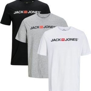 Jack & Jones Heren t-shirt 3 pack Basic Jack & Jones Heren t-shirt 3 pack Basic