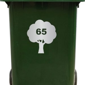 Kliko Sticker / Vuilnisbak Sticker – Boom – Nummer 65 – 16,5×18,5 Kliko Sticker / Vuilnisbak Sticker – Boom – Nummer 65 – 16,5×18,5