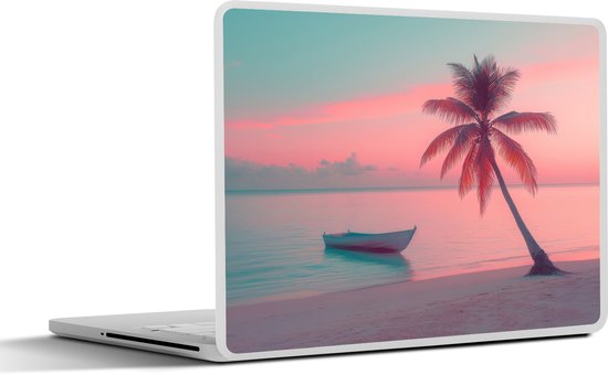 Laptop sticker - inch - Zee - Boot - Zonsondergang - Laptopstickers - Laptop skin - Cover