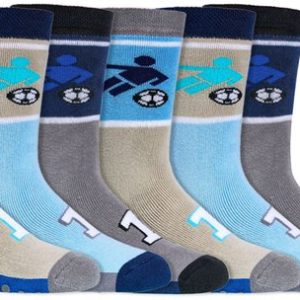 Kindersokken | Antislip zool | Badstof gevoerd | Thema: Voetbal N.1 | Maat: Diverse maten | 6 paar Kindersokken | Antislip zool | Badstof gevoerd | Thema: Voetbal N.1 | Maat: Diverse maten | 6 paar