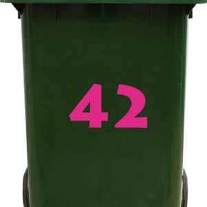Kliko Sticker / Vuilnisbak Sticker – Nummer 42 – 14,7 25