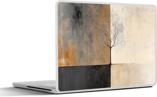 Laptop sticker - 10.1 inch - Boom - Vlakken - Takken - Kleurverloop - 25x18cm - Laptopstickers - Laptop skin - Cover