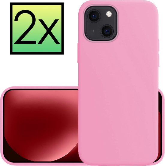 Hoes Geschikt voor Hoesje Cover Siliconen Back Case Hoes – 2 PACK Hoes Geschikt voor Hoesje Cover Siliconen Back Case Hoes – 2 PACK