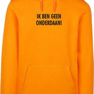 Hoodie oranje XXL – Ik ben geen onderdaan – soBAD. – Koningsdag – Oranje hoodie dames – Oranje hoodie heren – Unisex – Regular fit