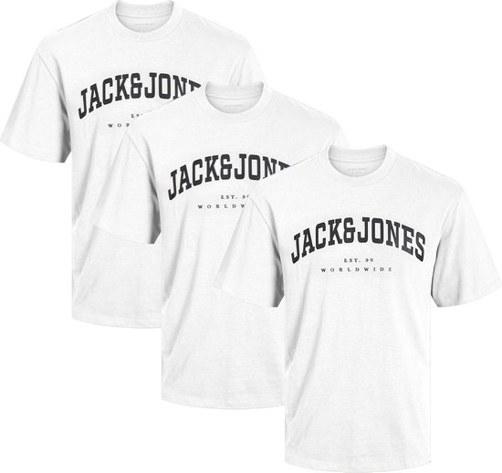 Jack & Jones Heren t-shirt 3 pack Caleb Varsity