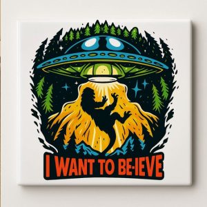 I Want to Believe UFO Tegel – 15×15 cm Alien & Bigfoot Keramische Muurdecoratie | Leuk Sciencefiction Ontwerp Cadeau voor Ruimte- & Mysterie Liefhebbers I Want to Believe UFO Tegel – 15×15 cm Alien & Bigfoot Keramische Muurdecoratie | Leuk Sciencefiction Ontwerp Cadeau voor Ruimte- & Mysterie Liefhebbers