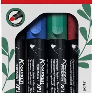 Kores permanente marker ‘ECO XP2’, beitelpunt, set van 4 Kores permanente marker ‘ECO XP2’, beitelpunt, set van 4