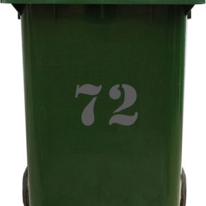Kliko Sticker / Vuilnisbak Sticker – Nummer 72 – 15,7 25 Kliko Sticker / Vuilnisbak Sticker – Nummer 72 – 15,7 25