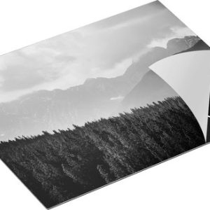Chefcare Inductie Beschermer Amsterdamse Gracht tijdens Zonsondergang – Zwart Wit – 65×55 cm – Afdekplaat Inductie – Kookplaat Beschermer – Inductie Mat