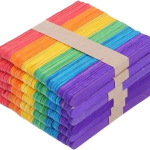 Kleurrijke Houten IJsstaafjes voor Creatieve DIY Projecten – 300 Stuks voor Knutselen en Zomeractiviteiten Kleurrijke Houten IJsstaafjes voor Creatieve DIY Projecten – 300 Stuks voor Knutselen en Zomeractiviteiten