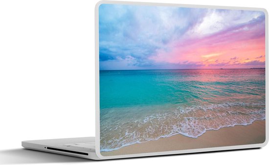 Laptop sticker - inch - Zonsondergang - Zee - Pastel