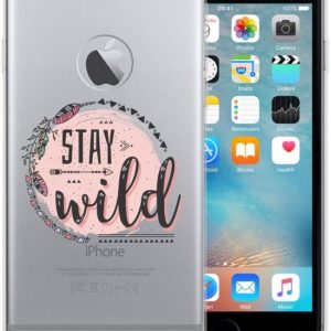 Apple iPhone 6 Plus | 6s Plus Telefoonhoesje met Naam Boho Stay Wild