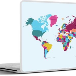 Laptop sticker – inch – Wereldkaart – Laptopstickers – Laptop skin – Cover Laptop sticker – inch – Wereldkaart – Laptopstickers – Laptop skin – Cover