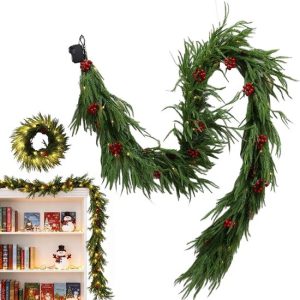 Kerstslinger – Decoratieve Slinger – Feestelijke Decoratie – Levensecht Dennenontwerp – 18 m – Groen