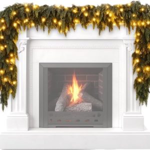 Kerstslinger – Kunstmatige Dennengroen – Feestelijke Decoratie – Realistische Bladeren – 1.8 Meter – Groen