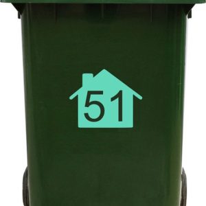 Kliko Sticker / Vuilnisbak Sticker – Nummer 51 – 22 17,5 Kliko Sticker / Vuilnisbak Sticker – Nummer 51 – 22 17,5